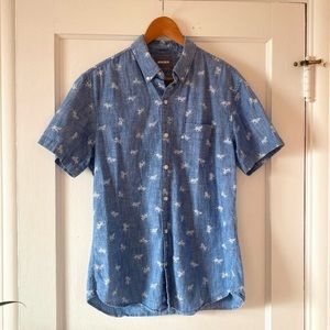 EUC Bonobos Denim Chambray Zebra Shirt